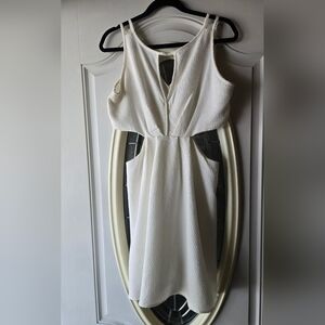 BCBGeneration White Cutout Mini Dress Size - Medium